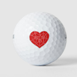 Ruby Hearted Golfball