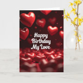 Ruby Hearts Geburtstagskarte Karte (Gelbe Blume)