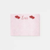 Ruby Hearts Liebe Post-It-Notes Post-it Klebezettel (Vorderseite)