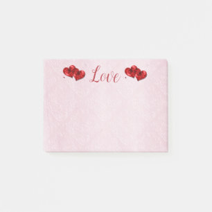 Ruby Hearts Liebe Post-It-Notes Post-it Klebezettel