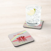 Ruby Hearts zum 40. Jahrestag Untersetzer (Rechte Seite)