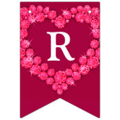 Ruby Hochzeit 40-jähriges Foto Wimpelkette (Dritte Fahne)