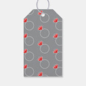 Ruby Hochzeitstag Party Ring vielen Dank Geschenkanhänger (Rückseite)