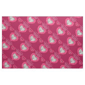 Ruby Hochzeitstag personalisiertes Muster Stoff (Fat Quarter (45,7 x 55,9 cm))