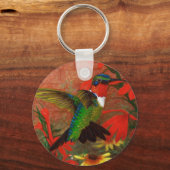 Ruby Hummingbird Schlüsselanhänger (Vorderseite)