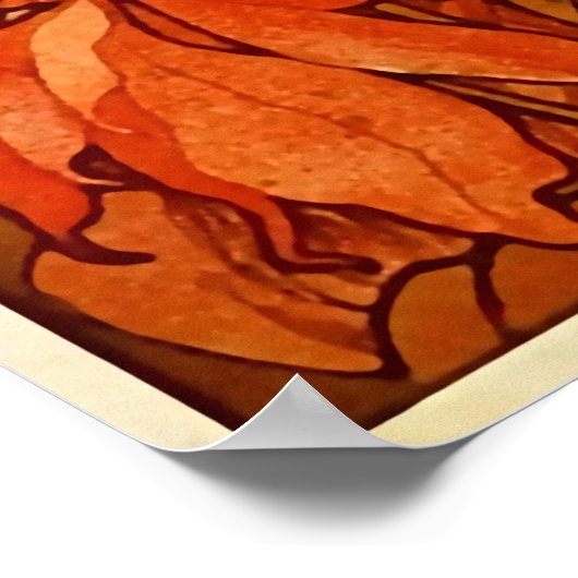 Ruby Illustration von Alphonse Mucha Poster (Ecke)