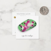 *~* RUBY IN ZOICITE ZOICITE ZOICITE ZEIGERSTEIN AP MITTEILUNGSKARTE (Vorderseite/Rückseite Beispiel)