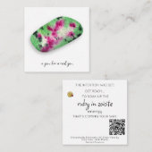 *~* RUBY IN ZOICITE ZOICITE ZOICITE ZEIGERSTEIN AP MITTEILUNGSKARTE (Vorne/Hinten)