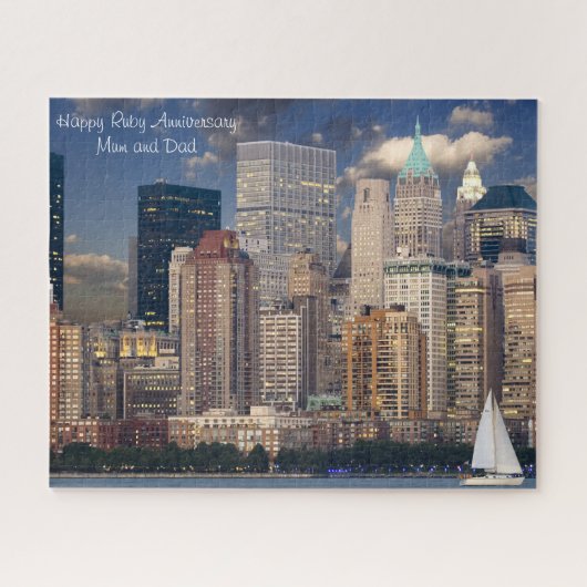 Ruby-Jahrestag. Puzzle (Horizontal)