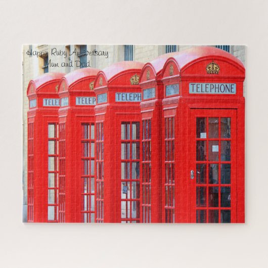 Ruby-Jahrestag. Puzzle (Horizontal)