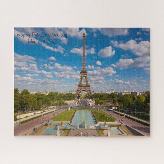 Ruby-Jahrestag. Puzzle (Horizontal)