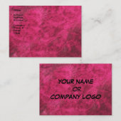 Ruby Jewel Tone Business Card Visitenkarte (Vorne/Hinten)