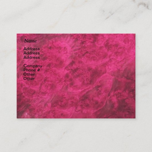 Ruby Jewel Tone Business Card Visitenkarte (Vorderseite)