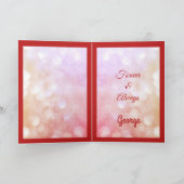 Ruby Jubiläum Ehefrau Grußkarte. Karte (Innenseite)