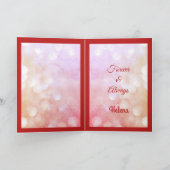 Ruby Jubiläum Husband Grußkarte. Karte (Innenseite)