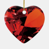 Ruby Keramik Ornament zum 40. Hochzeitstag (Hinten)