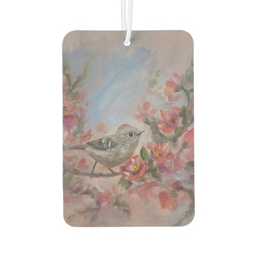 Ruby Kinglet Bird Autolufterfrischer (Rückseite)