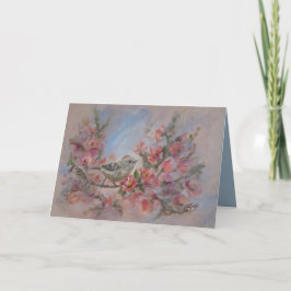 Ruby Kinglet Bird Karte