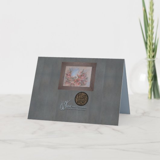 Ruby Kinglet Bird Karte (Rückseite)