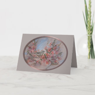 Ruby Kinglet Bird Karte