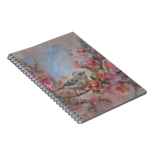 Ruby Kinglet Bird Notizblock (Rechte Seite)