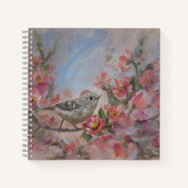 Ruby Kinglet Bird Notizblock