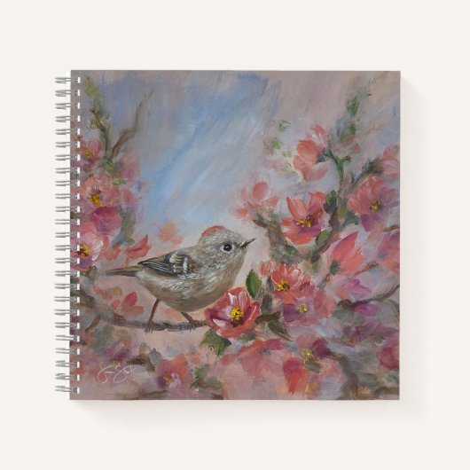 Ruby Kinglet Bird Notizblock (Vorderseite)