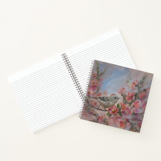 Ruby Kinglet Bird Notizblock (Innenseite)