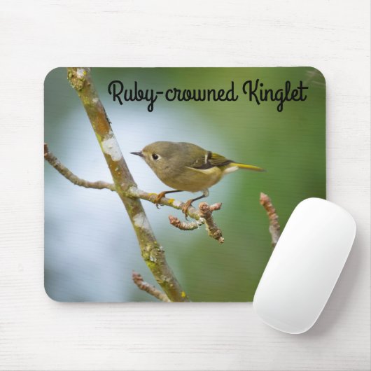 Ruby-Krone-Kinglet Mousepad (Mit Mouse)