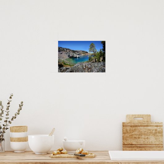 Ruby Lake - John Muir Trail - Sierra Nevada Poster (Küche)