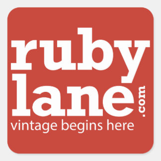 Ruby Lane Farbsticker Quadratischer Aufkleber