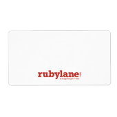 Ruby Lane große Versandmarken mit Logo (Vorne)
