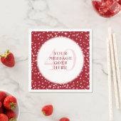 Ruby Liebe Hearts Confetti zum 40-jährigen Jubiläu Serviette (Beispiel)
