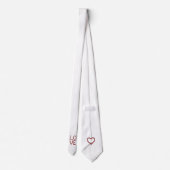 Ruby Liebe und Heart Red Krawatte (Rückseite)