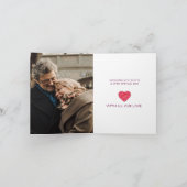 Ruby-Liebe zum 40. Hochzeitstag Karte (Innenseite)