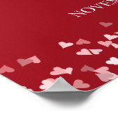 Ruby Liebe zum 40. Jubiläum Hört Begrüßungszeichen Poster (Ecke)