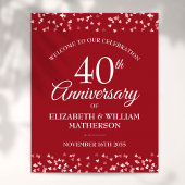 Ruby Liebe zum 40. Jubiläum Hört Begrüßungszeichen Poster