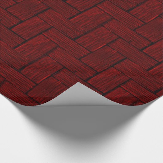 Ruby Lincoln Logs Wrapping Paper Geschenkpapier (Ecke)