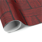 Ruby Lincoln Logs Wrapping Paper Geschenkpapier (Rolleneckpunkt)