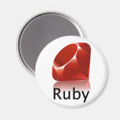 Ruby Magnet (Vorderseite/Rückseite)
