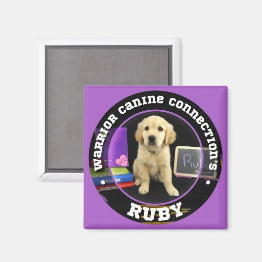 Ruby-Magnet Magnet (Vorderseite/Rückseite)