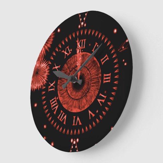 Ruby Midnight Clock Große Wanduhr (Winkel)