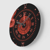 Ruby Midnight Clock Große Wanduhr (Winkel)