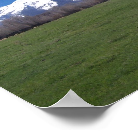 Ruby Mountains im April Poster (Ecke)