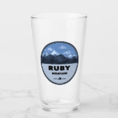 Ruby Mountains Nevada Camping Glas (Vorderseite)