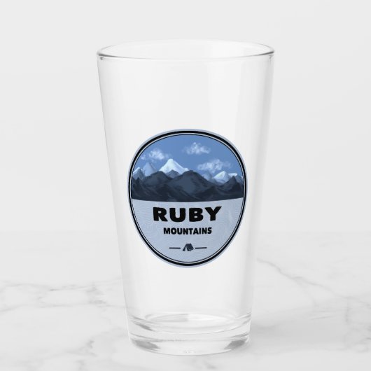 Ruby Mountains Nevada Camping Glas (Vorderseite)