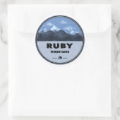 Ruby Mountains Nevada Camping Runder Aufkleber (Tasche)