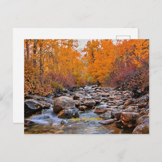 Ruby Mountains, Nevada Postkarte (Vorne/Hinten)