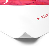 Ruby Name bedeutet Wasserfarbenkraut Poster (Ecke)