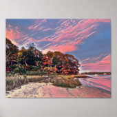 Ruby Ocean Sunset Poster (Vorne)